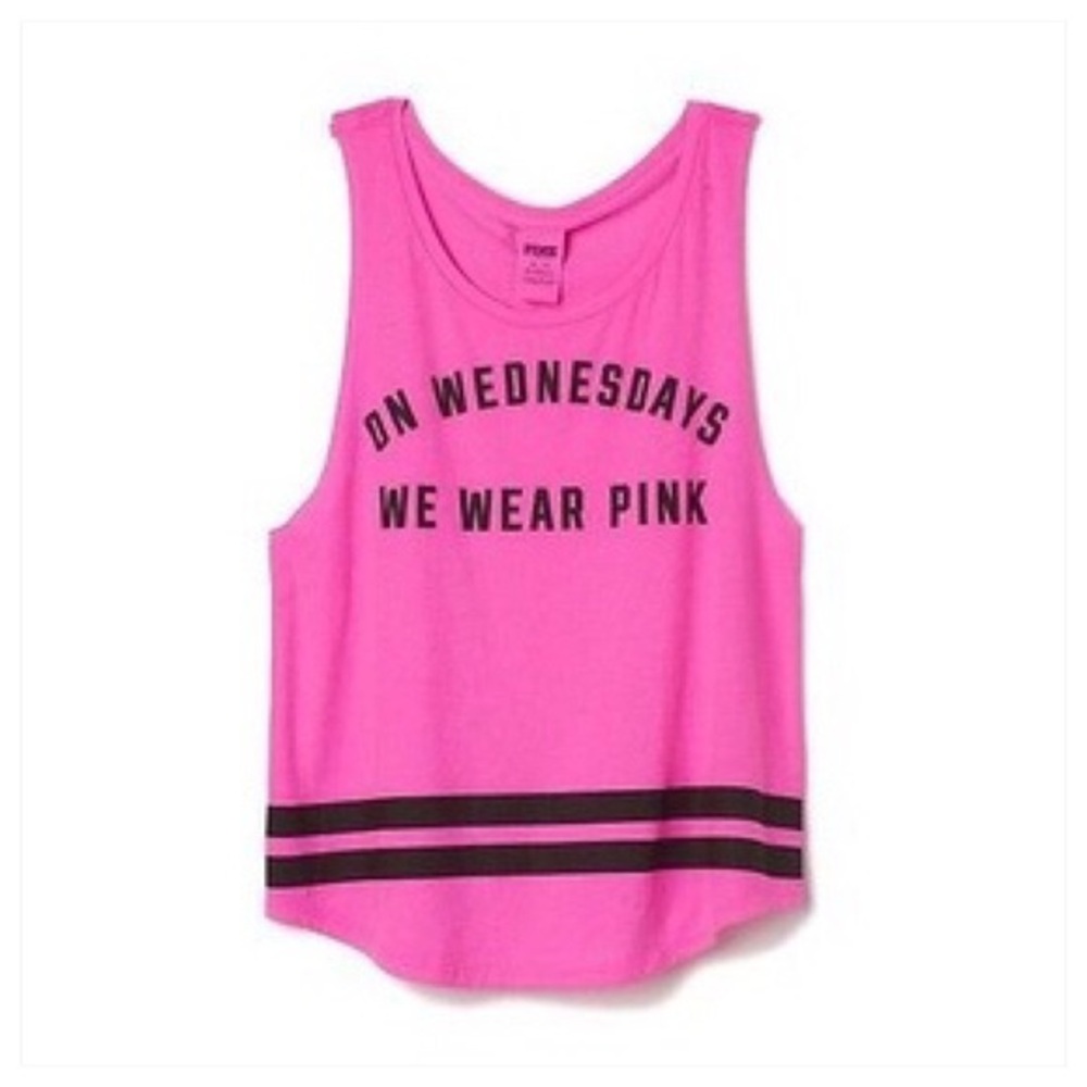 Mean Girls On Wednesdays We Wear Pink VS Tank Top